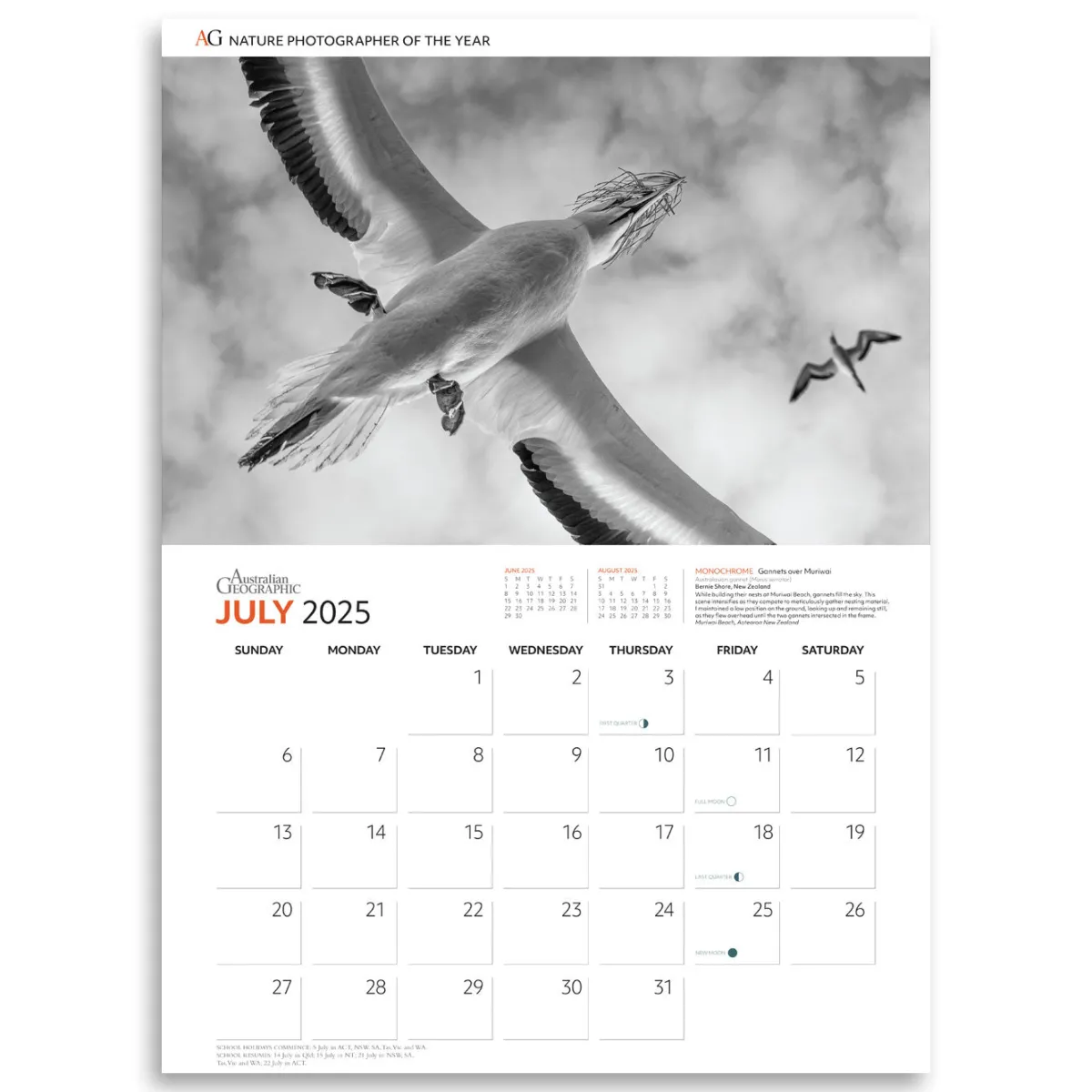 Australian Geographic Calendars & Diaries|Calendars & Diaries-Nature Photographer of the Year Calendar 2025