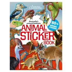 Kids Australian Geographic Activity Books|Animals & Nature-Australia's Natural Habitats Animal Sticker Book