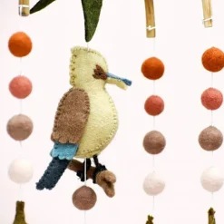 Australian Geographic Mobiles-Baby Cot Mobile - Kookaburra with Gum Blossoms
