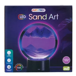 Australian Geographic 8+ Years|Lights-Circular LED Sand Art - Purple