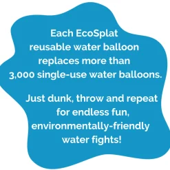 Australian Geographic 8+ Years|5-7 Years-EcoSplat Reusable Water Balloons - 4 pcs