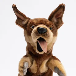 Australian Geographic Plush & Soft Toys|0-24 Months-Hansa Australian Kelpie Puppy Puppet