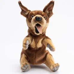Australian Geographic Plush & Soft Toys|0-24 Months-Hansa Australian Kelpie Puppy Puppet