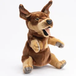Australian Geographic Plush & Soft Toys|0-24 Months-Hansa Australian Kelpie Puppy Puppet