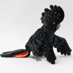 Australian Geographic Plush & Soft Toys|0-24 Months-Hansa Black Cockatoo Puppet