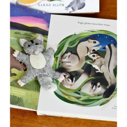 Australian Geographic Puppets-Jumping Joeys Finger Puppets and Book Set by Sarah Allen