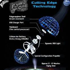 Australian Geographic 8+ Years|Outdoor-Kazaang Flying Orb Ball - Blue