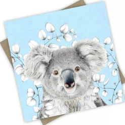 Australian Geographic Accessories|Greeting Cards-Koala Blue Greeting Card from PopcornBlue
