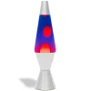 Australian Geographic 8+ Years|Lights-Retro Silver Lava Lamp Blue/Red Wax - 37cm