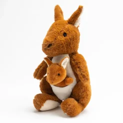 Australian Geographic Plush & Soft Toys|0-24 Months-Ruth Kangaroo with Joey Plush Toy - 33cm