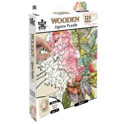 Australian Geographic Puzzles|Arts & Crafts-Shaped Wooden 132 Piece Jigsaw Puzzle, Major Mitchell's Cockatoo