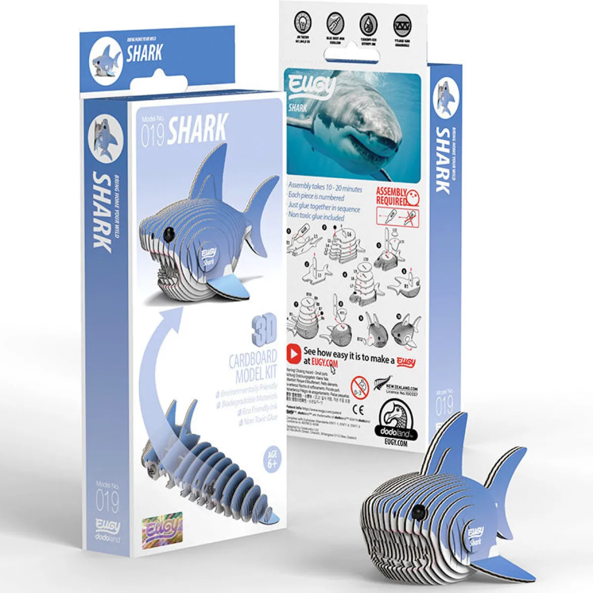 Australian Geographic Puzzles|5-7 Years-Shark 3D Puzzle - by EUGY