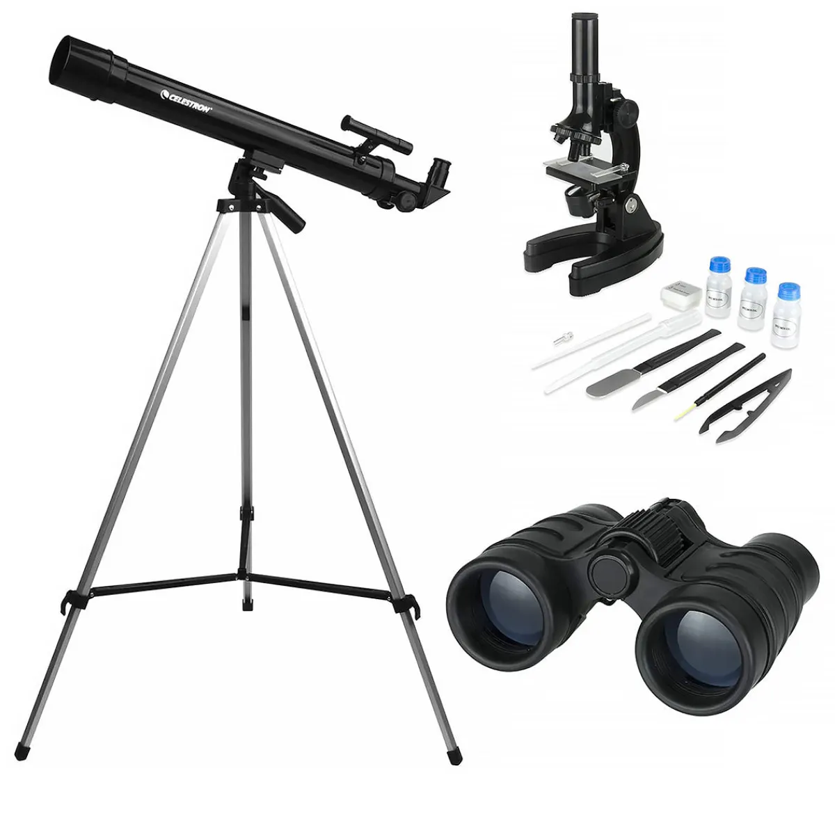 Australian Geographic Microscopes|Binoculars-Telescope Binocular Microscope Kit