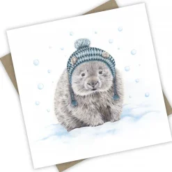 Australian Geographic Accessories|Greeting Cards-William Winter Wombat Greeting Card from PopcornBlue