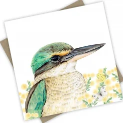 Australian Geographic Accessories|Greeting Cards-Yindi Sacred Kingfisher Greeting Card